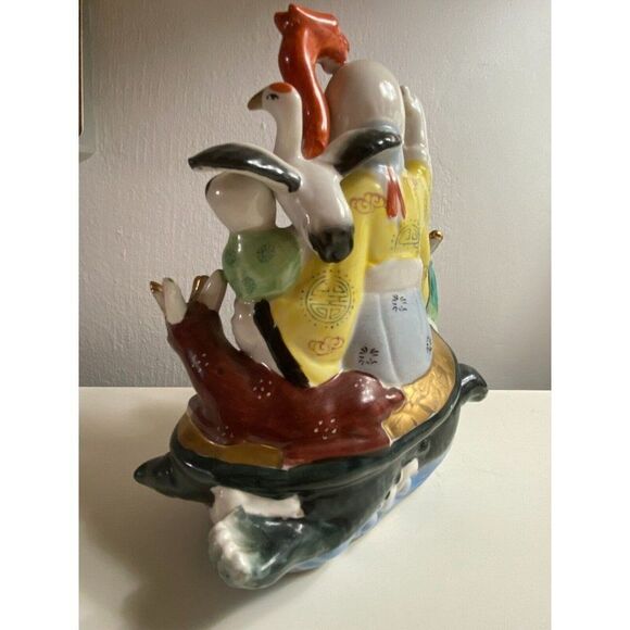 Vintage Asian Porcelain Fertility Figurine Wise Man - Picture 8 of 16